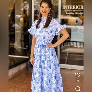 J. Marie Lindsay button down midi dress size medium